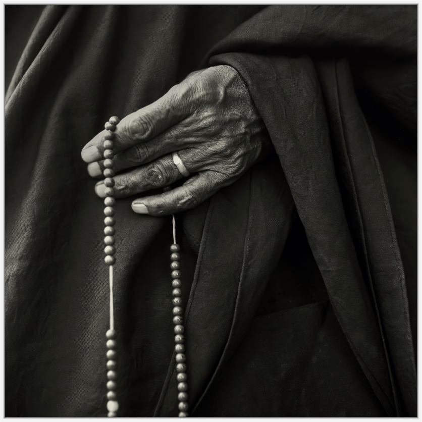 Main image Tibetan Monk Hand with Prayer Beads