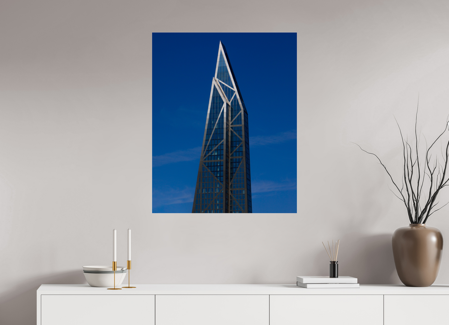 28 x 35″, Frameless Acrylic Glass MoMA Tower