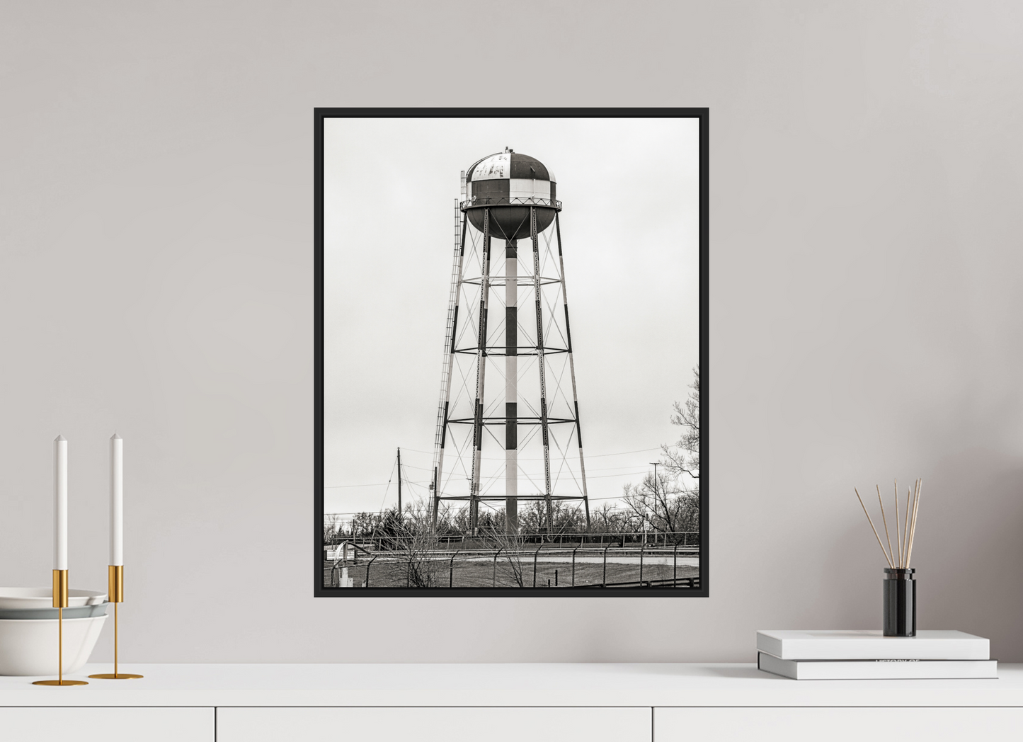 Checkered Water Tower