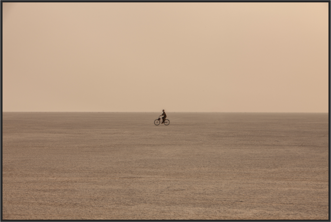 Burning Man - Woman on Bike