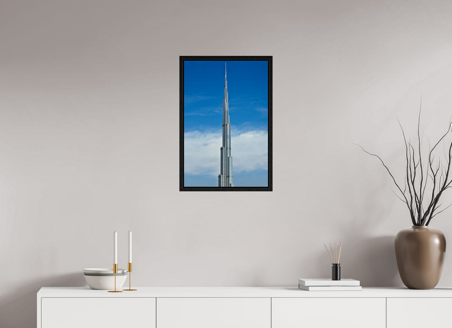 16 x 24″, Floater Frame Burj Khalifa Tower, Dubai