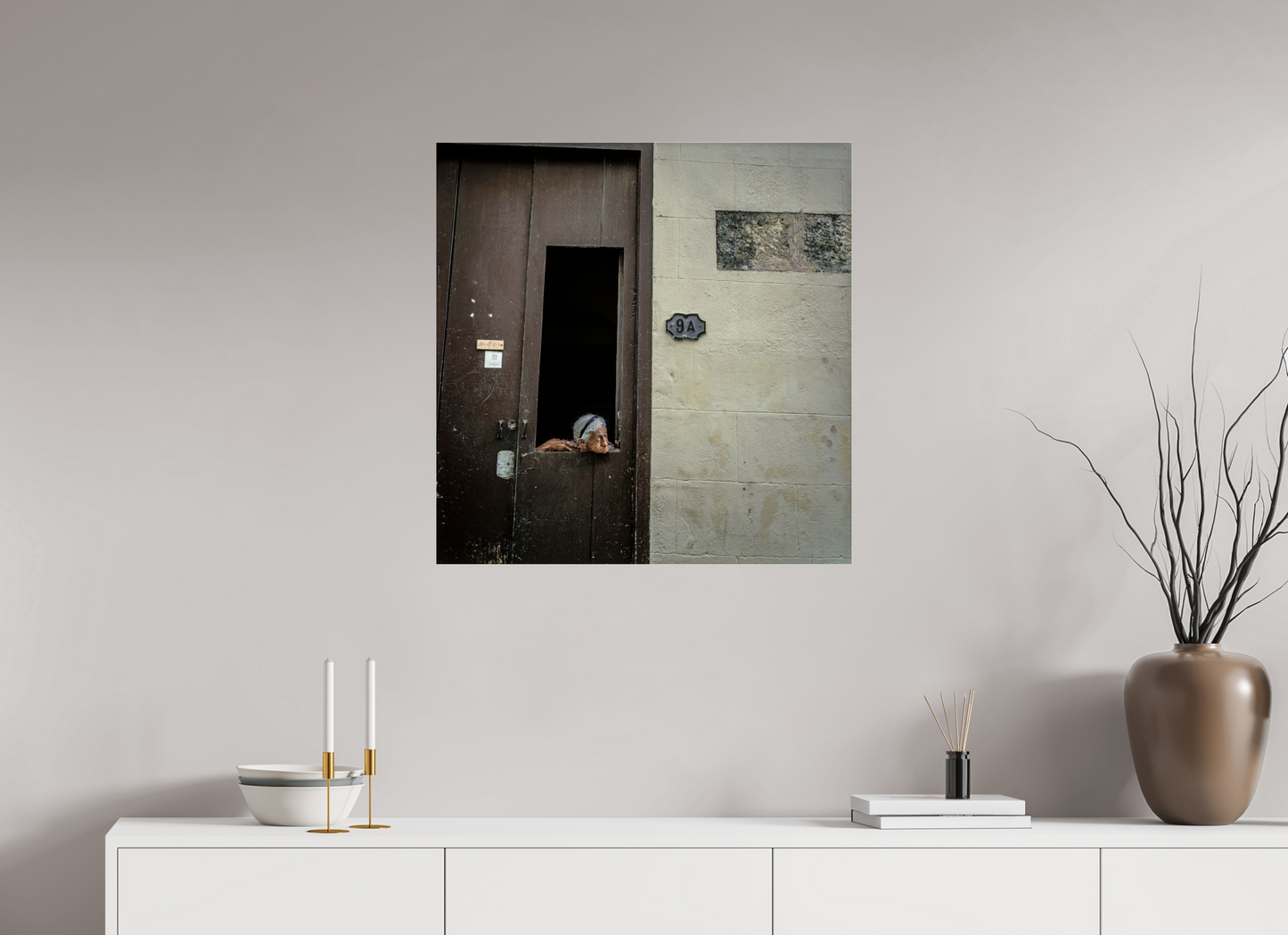 28 x 28.4″, Frameless Acrylic Glass Cuban Woman