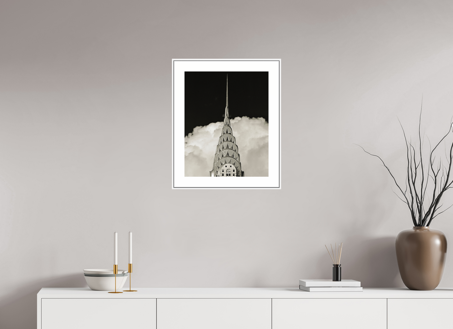 Chrysler Building Against Clouds