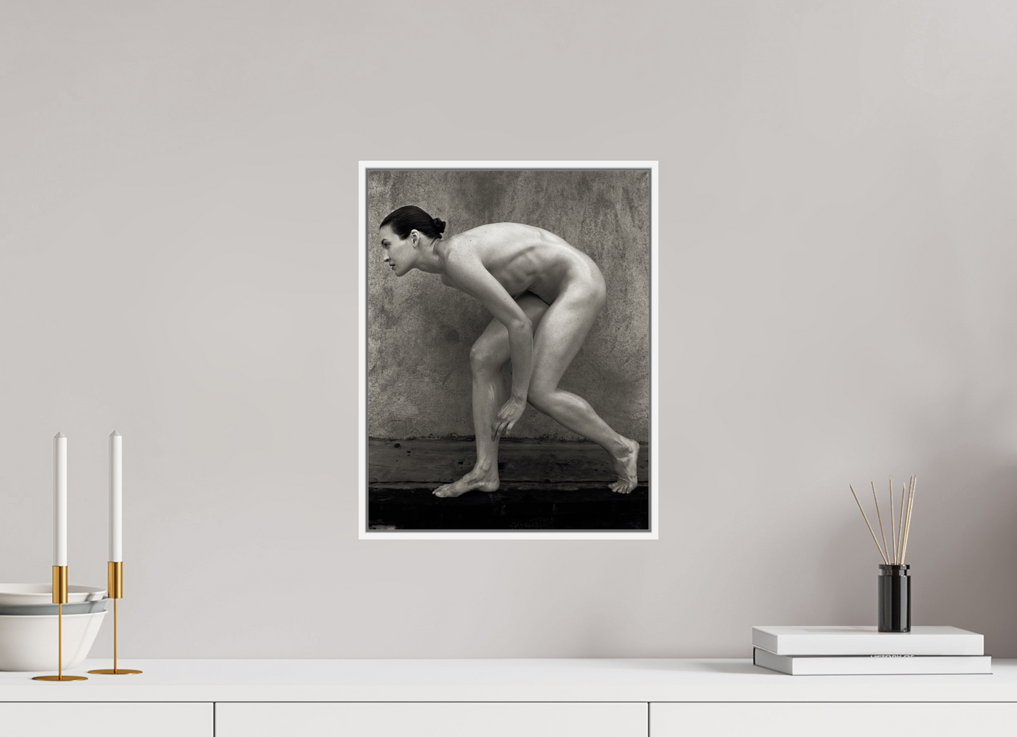 12 x 15.4″, White Matte Frame, No Border Steinway Tower Under Construction