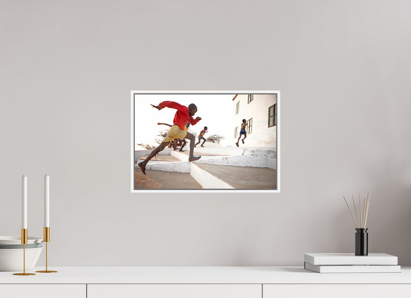 Angolan Boys Running