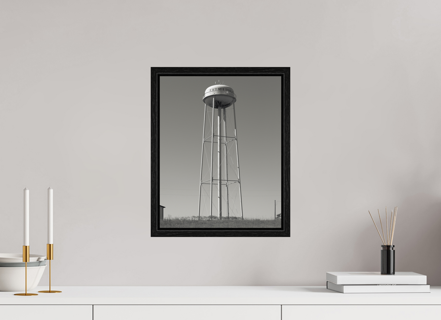 12 x 15″, Floater Frame Water Tower  RWD No 6