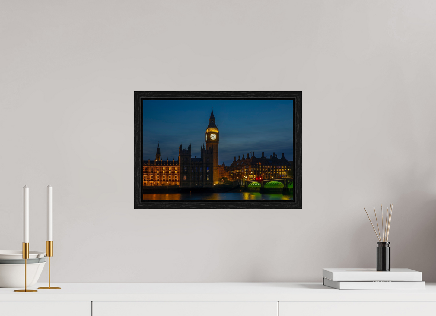15 x 10″, Floater Frame Big Ben