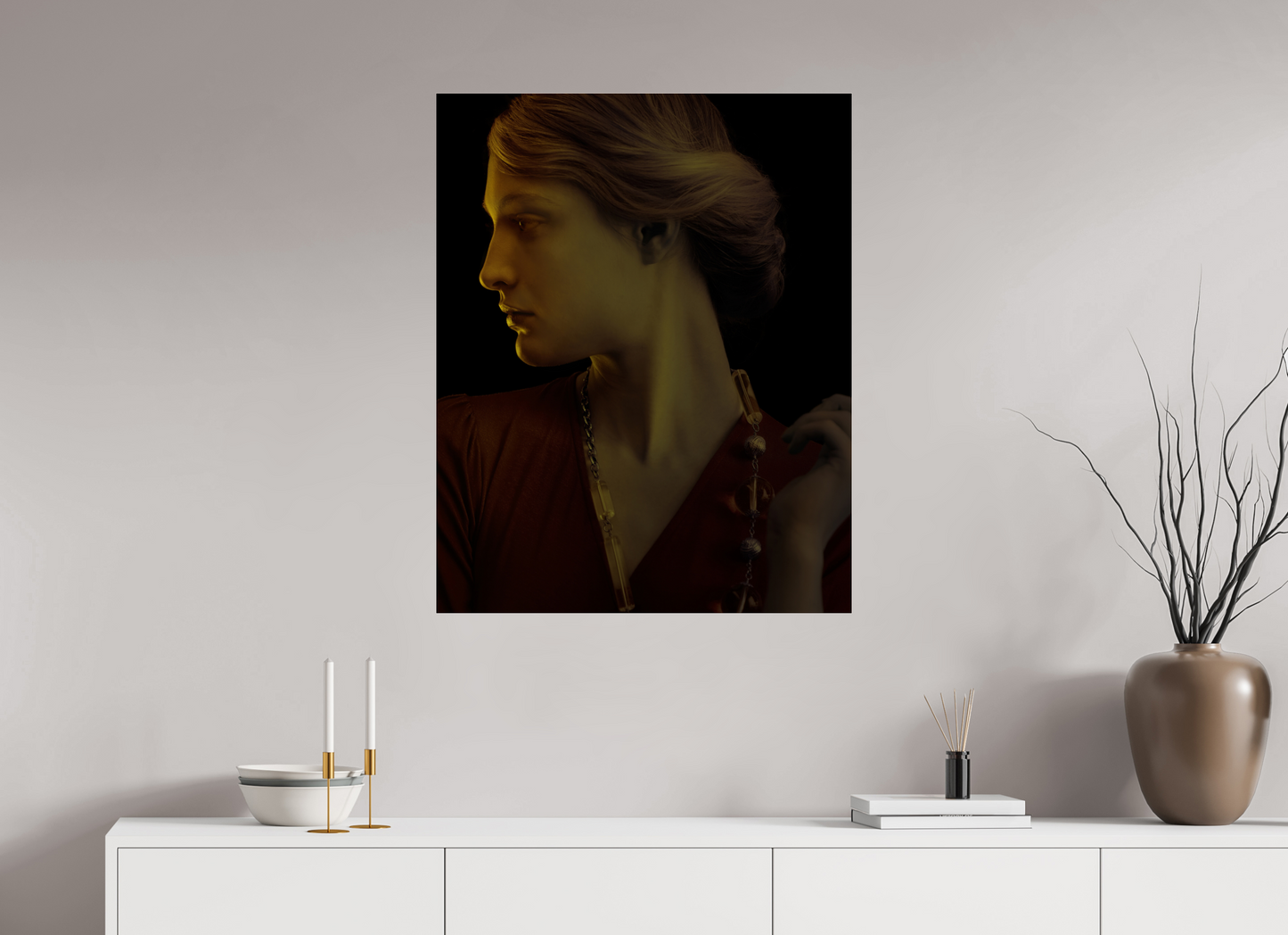 28 x 35″, Frameless Acrylic Glass Amanda