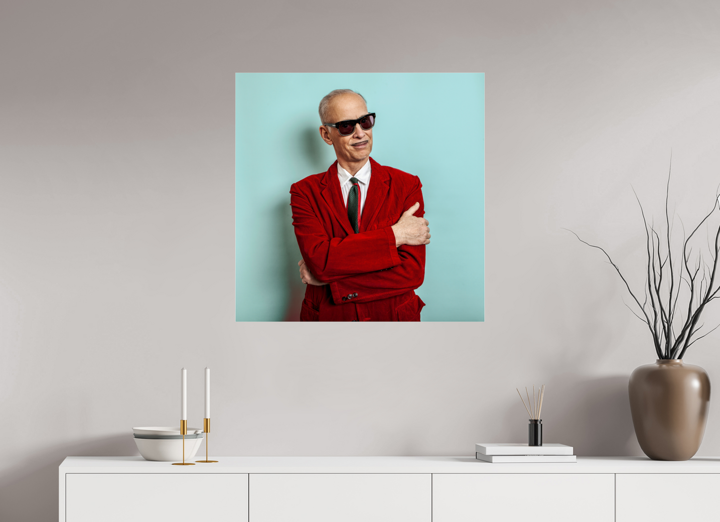 30 x 30″, Frameless Acrylic Glass Director John Waters