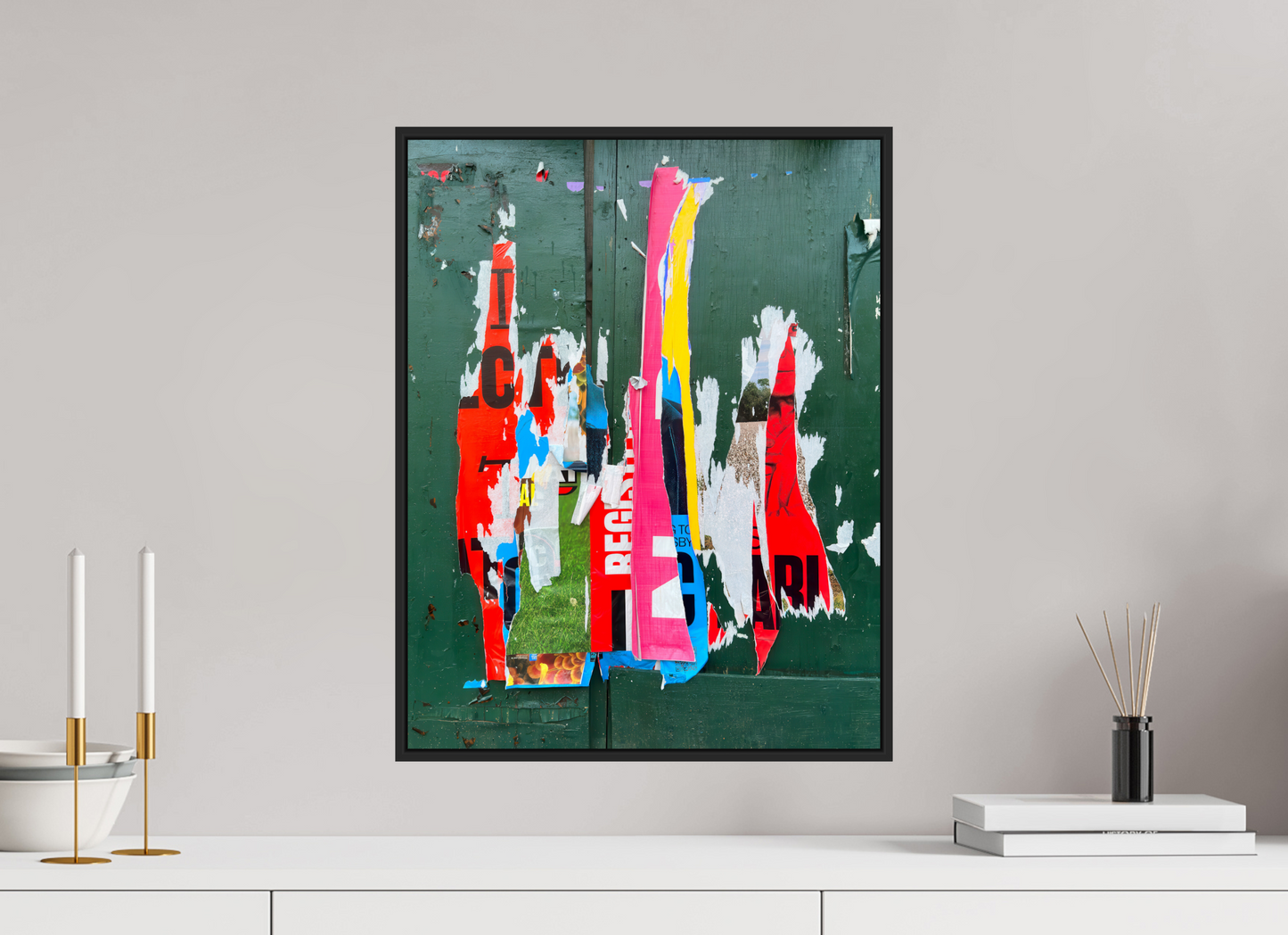 16 x 20.6″, Black Matte Frame, No Border Poster Graffiti