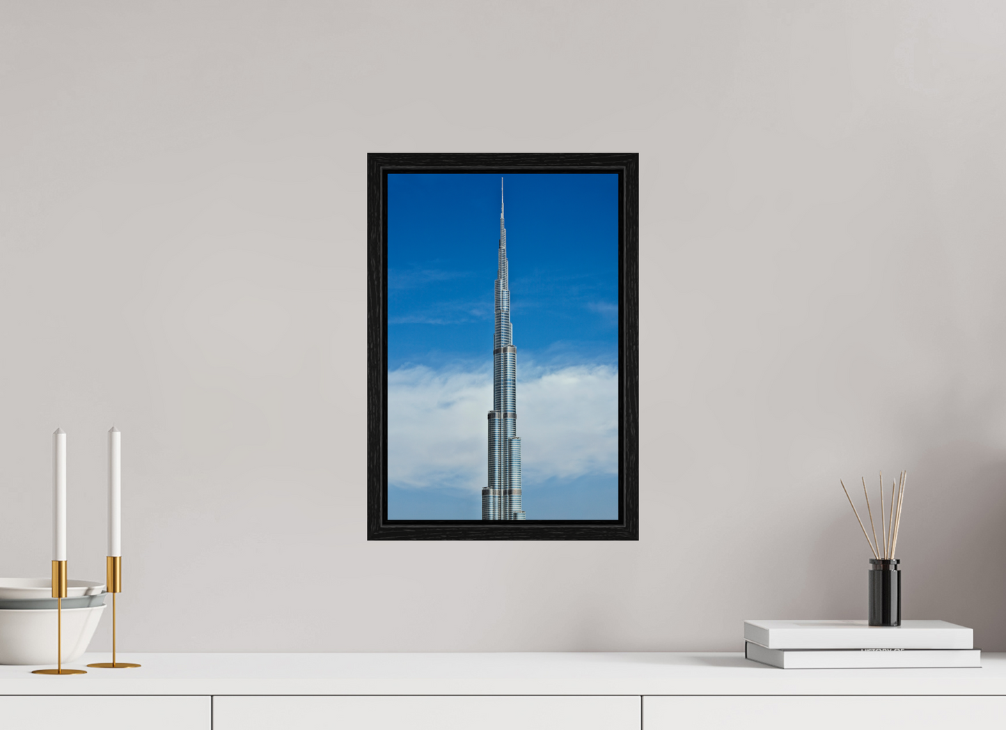 10 x 15″, Floater Frame Burj Khalifa Tower, Dubai