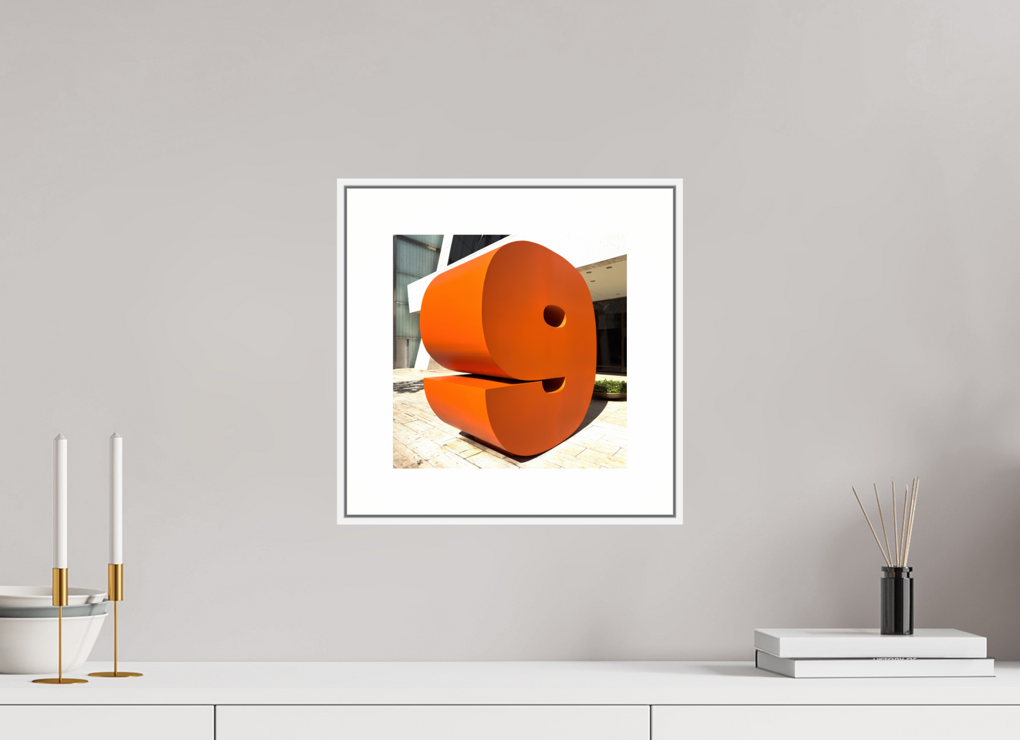 10 x 10″, White Matte Frame Number 9