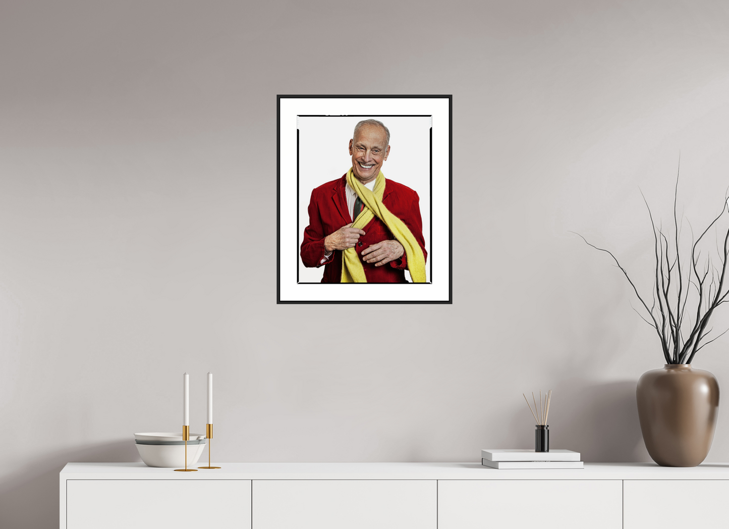 Director John Waters in Red Jacket