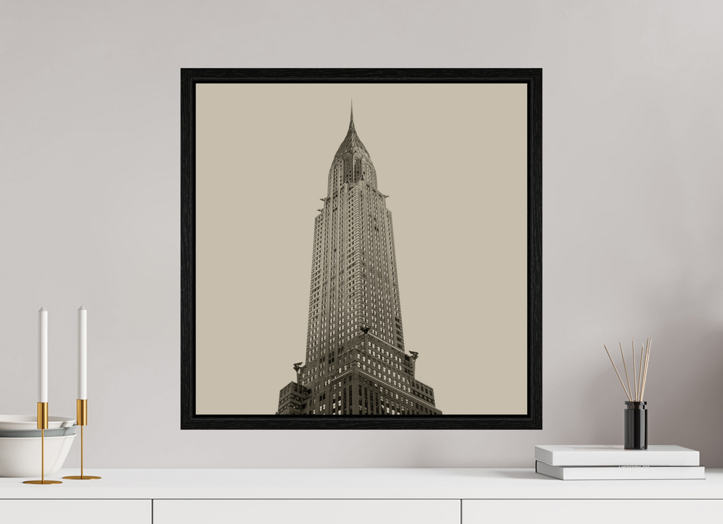 20 x 20″, Floater Frame Chrysler Building, NY