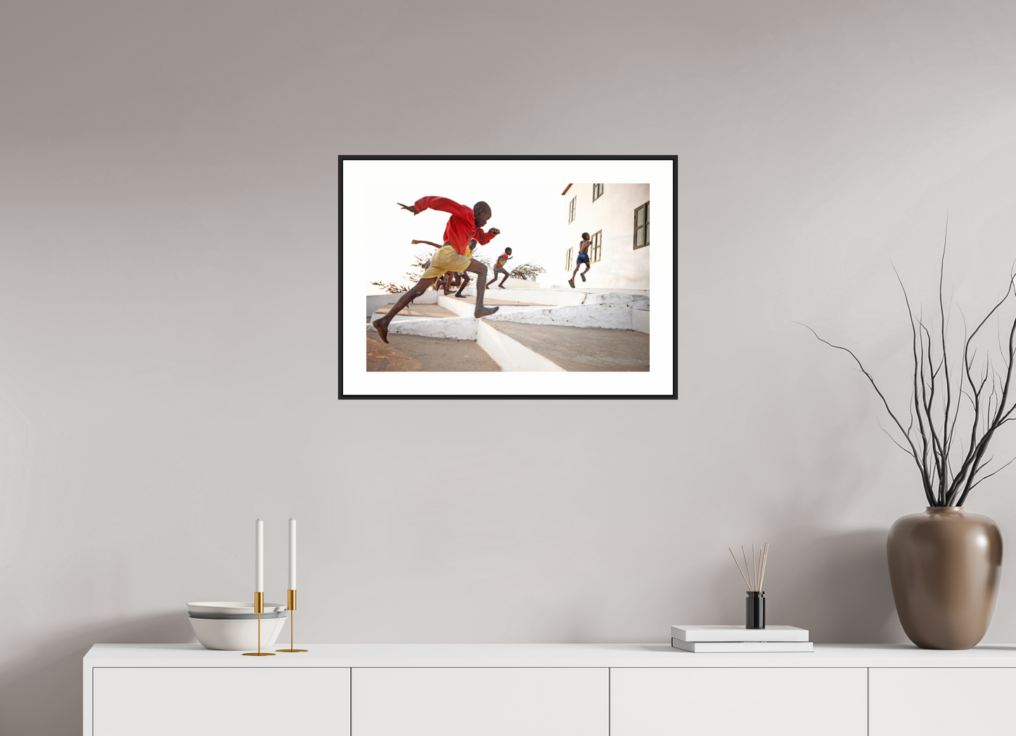 Angolan Boys Running