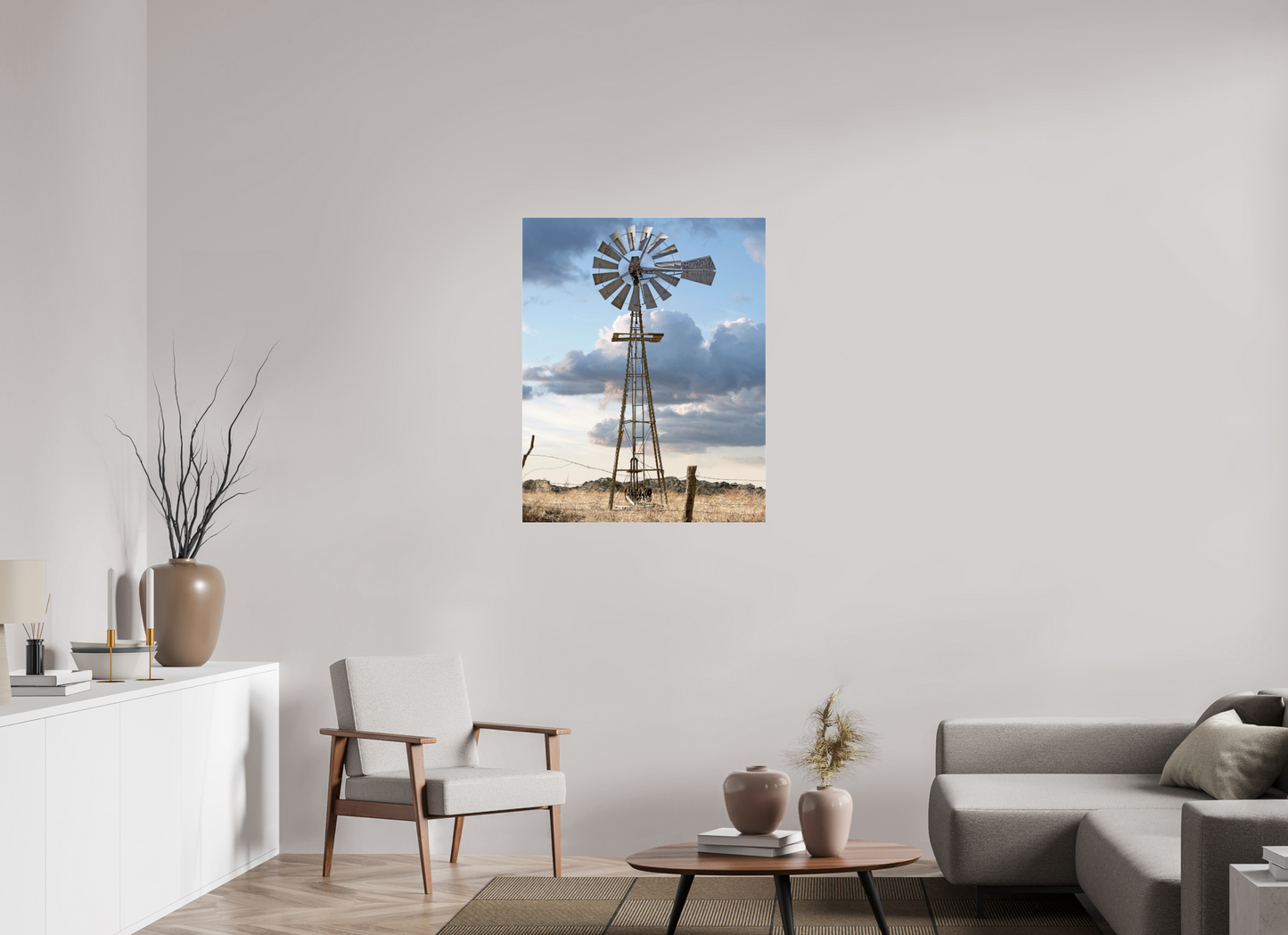 31 x 38.8″, Frameless Acrylic Glass Water Wheel - Cold Springs, CO