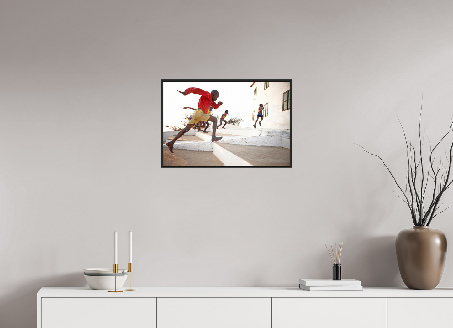 Angolan Boys Running