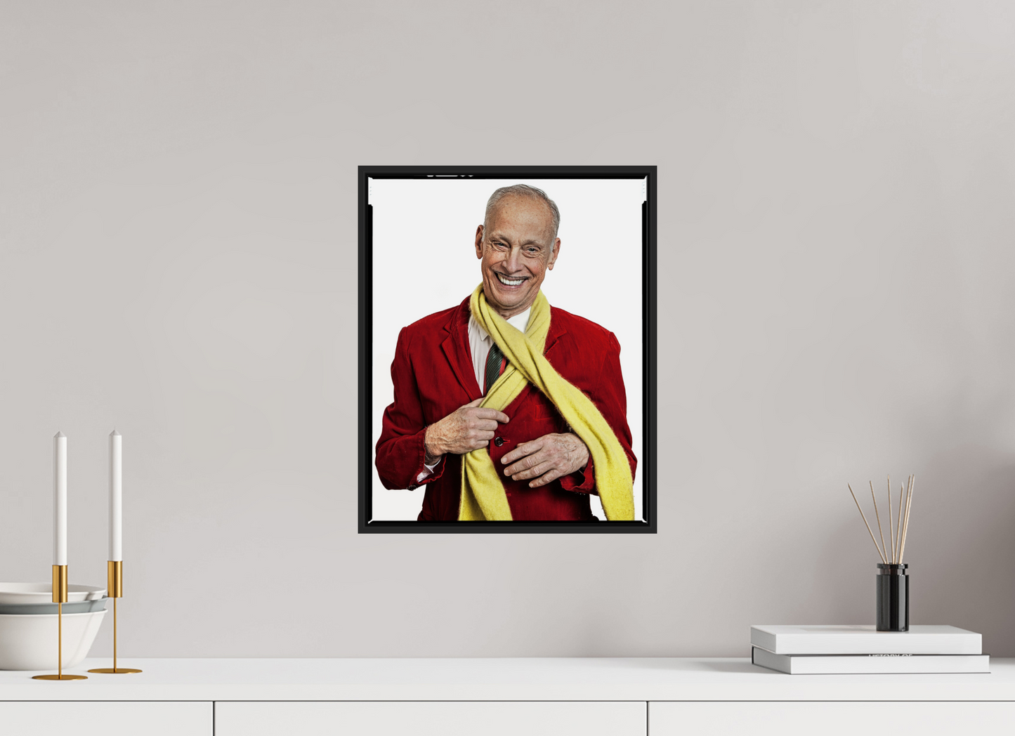 Director John Waters in Red Jacket