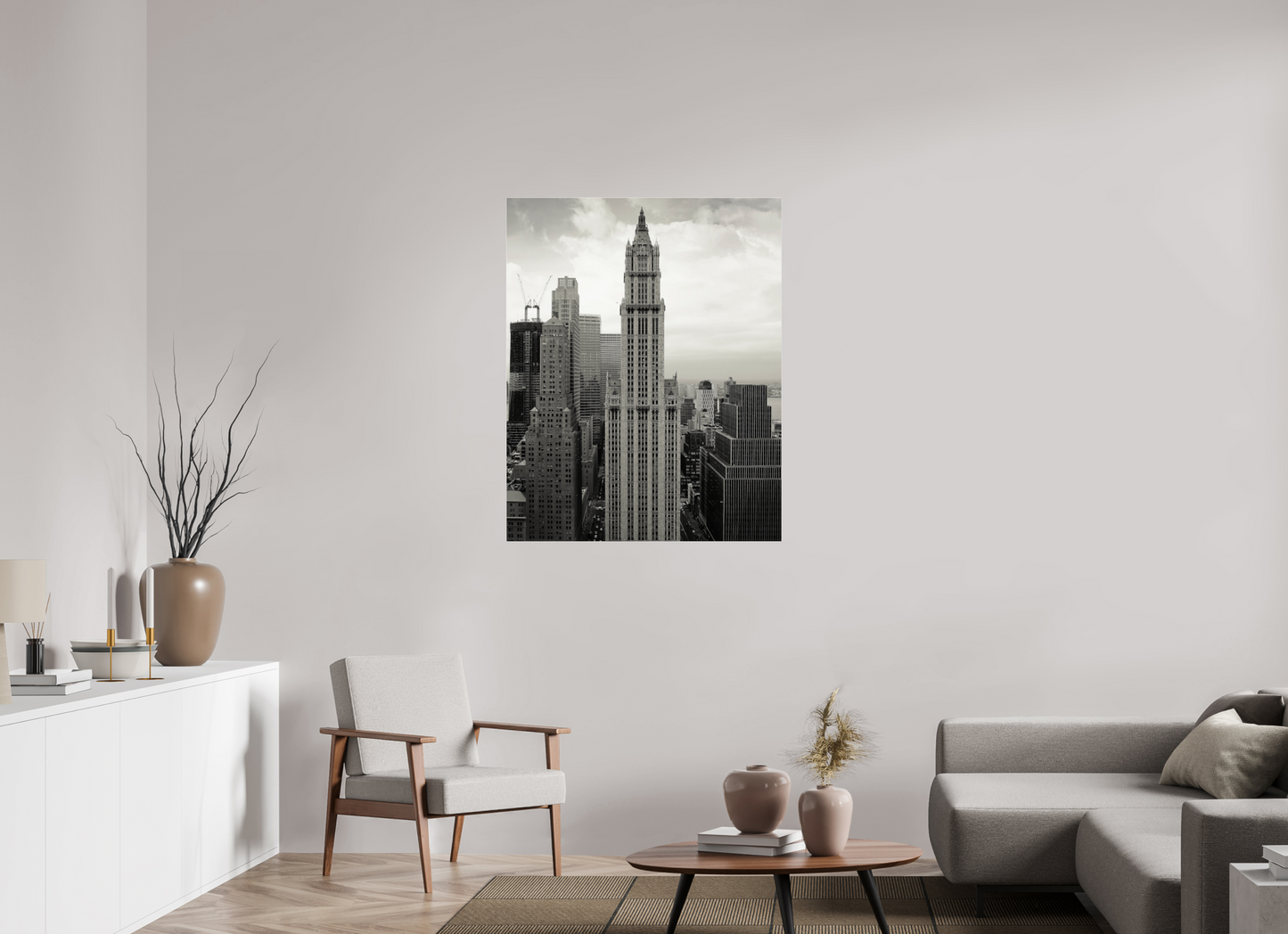 35 x 43.7″, Frameless Acrylic Glass Top of Empire State Buiding