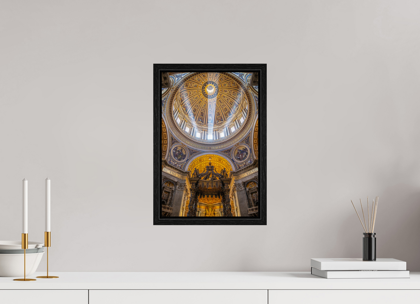 10 x 15″, Floater Frame The Vatican Basilica