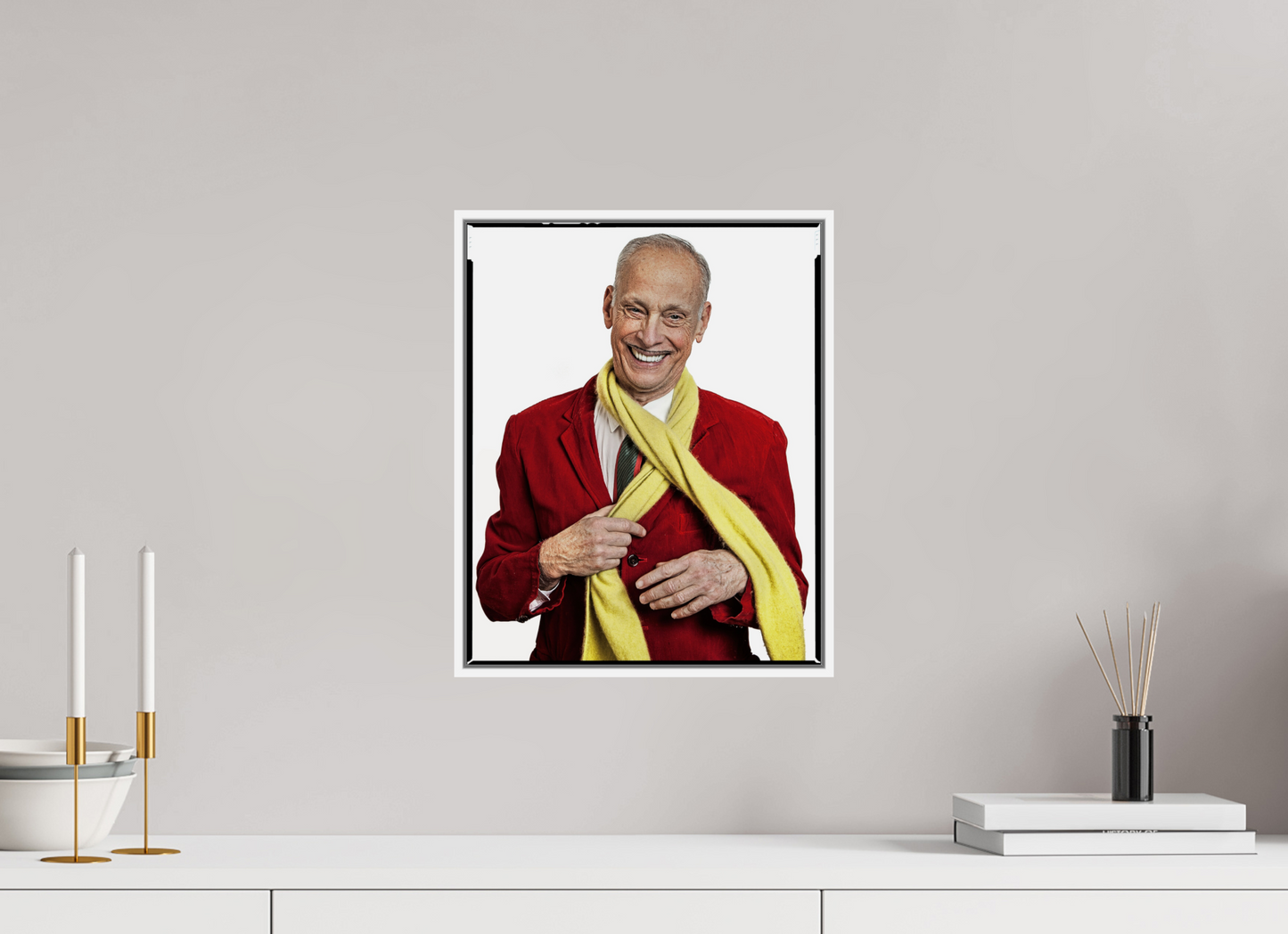 Director John Waters in Red Jacket