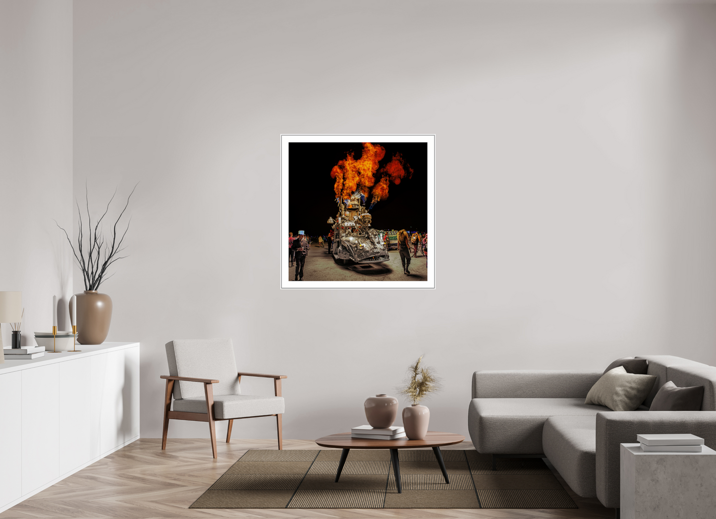 Burning Man - Art Car with Flames