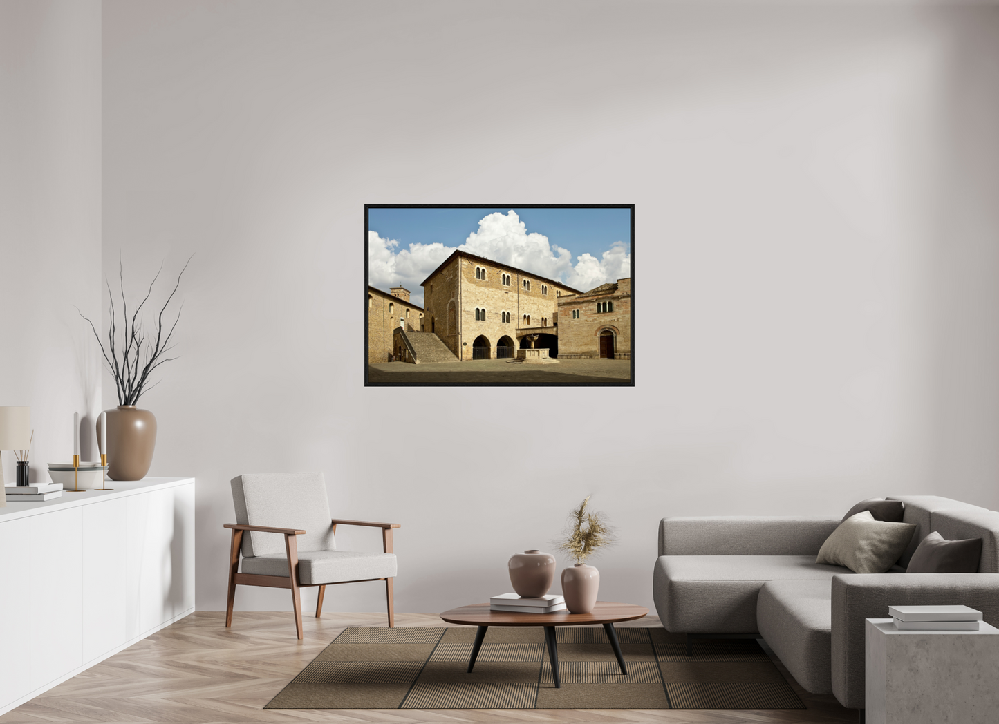54 x 36″, Floater Frame Romanesque Church of San Silvestro
