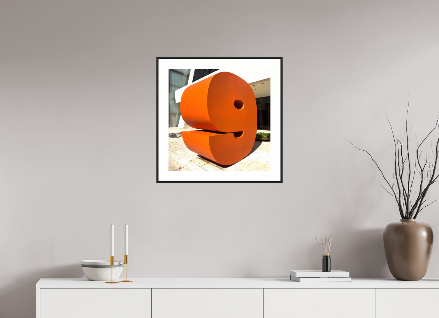 20 x 20″, Black Matte Frame Number 9