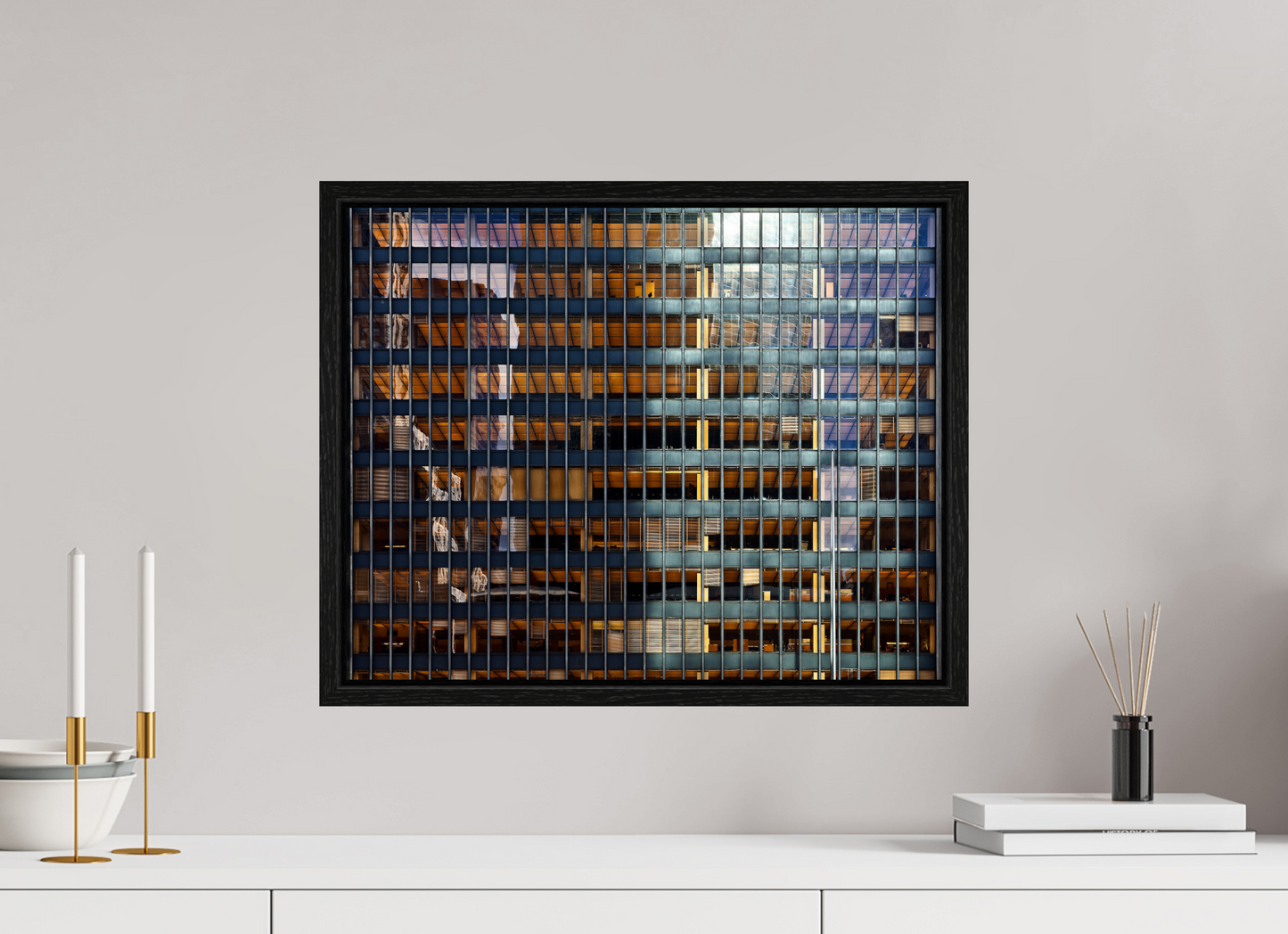 20.2 x 16″, Floater Frame Seagram Building