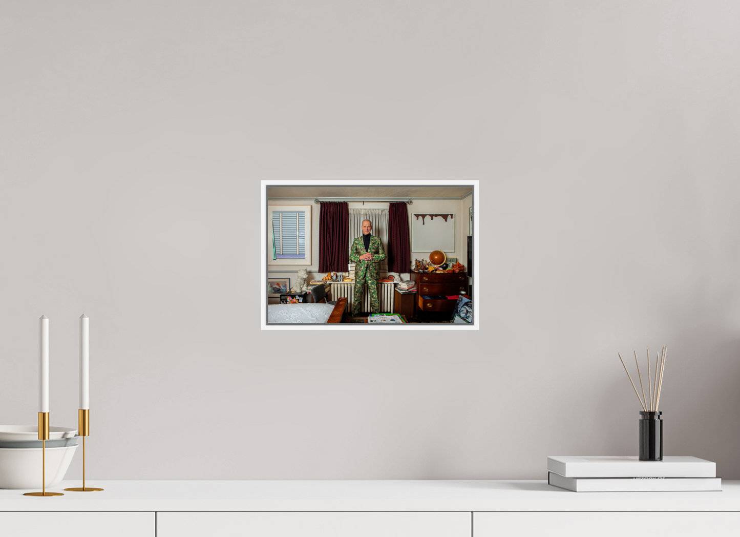 John Waters in his Bedroom