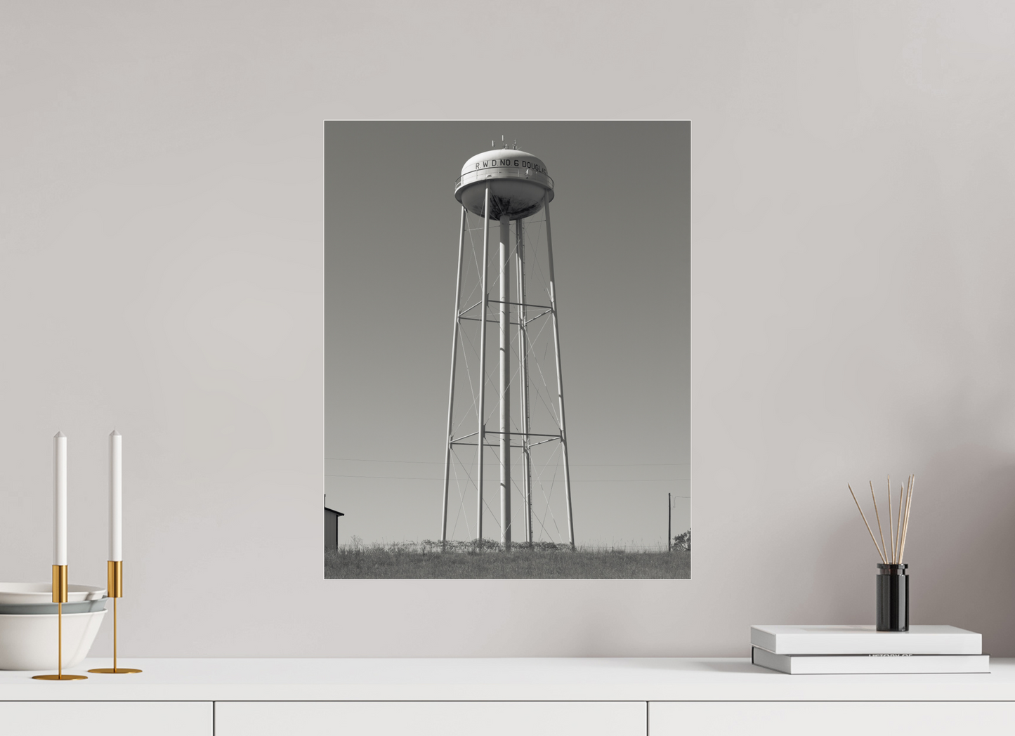 16 x 20″, Frameless Acrylic Glass Water Tower  RWD No 6