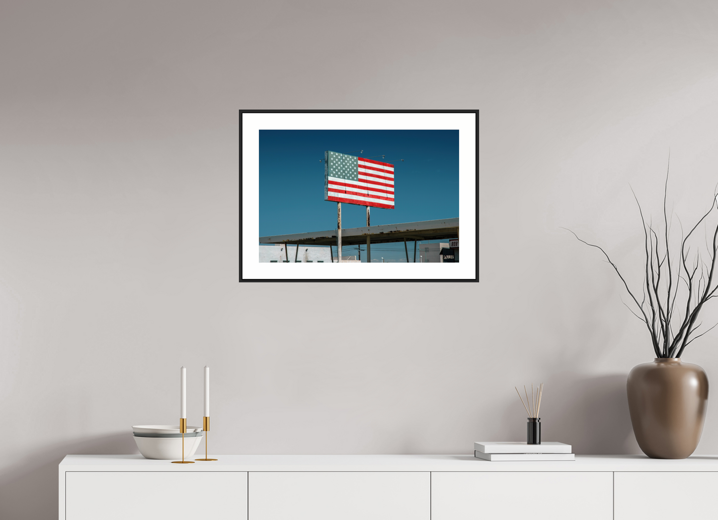 USA Flag Sign