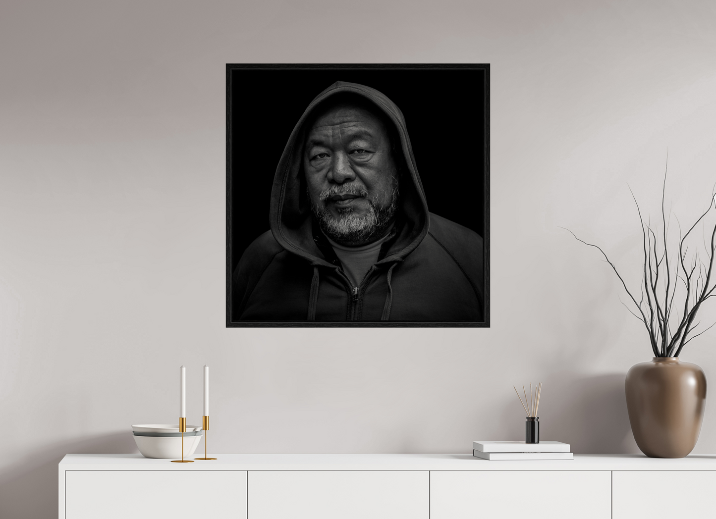 30 x 30″, Floater Frame Ai WeiWei