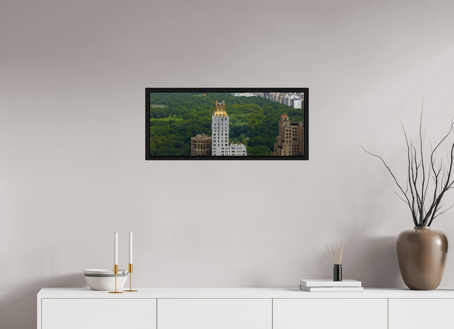 29.2 x 12″, Floater Frame Barbizon Plaza Hotel and Central Park