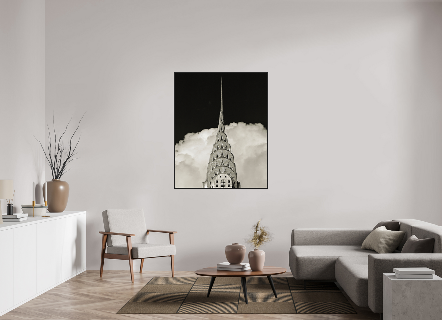 Chrysler Building Against Clouds