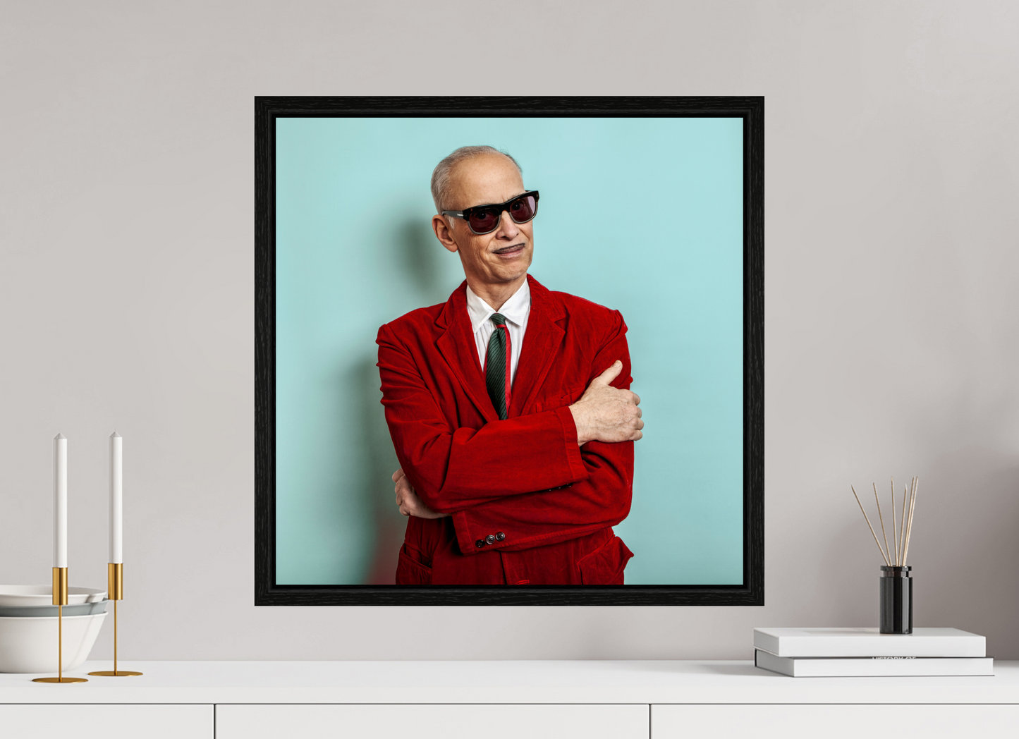 20 x 20″, Floater Frame Director John Waters