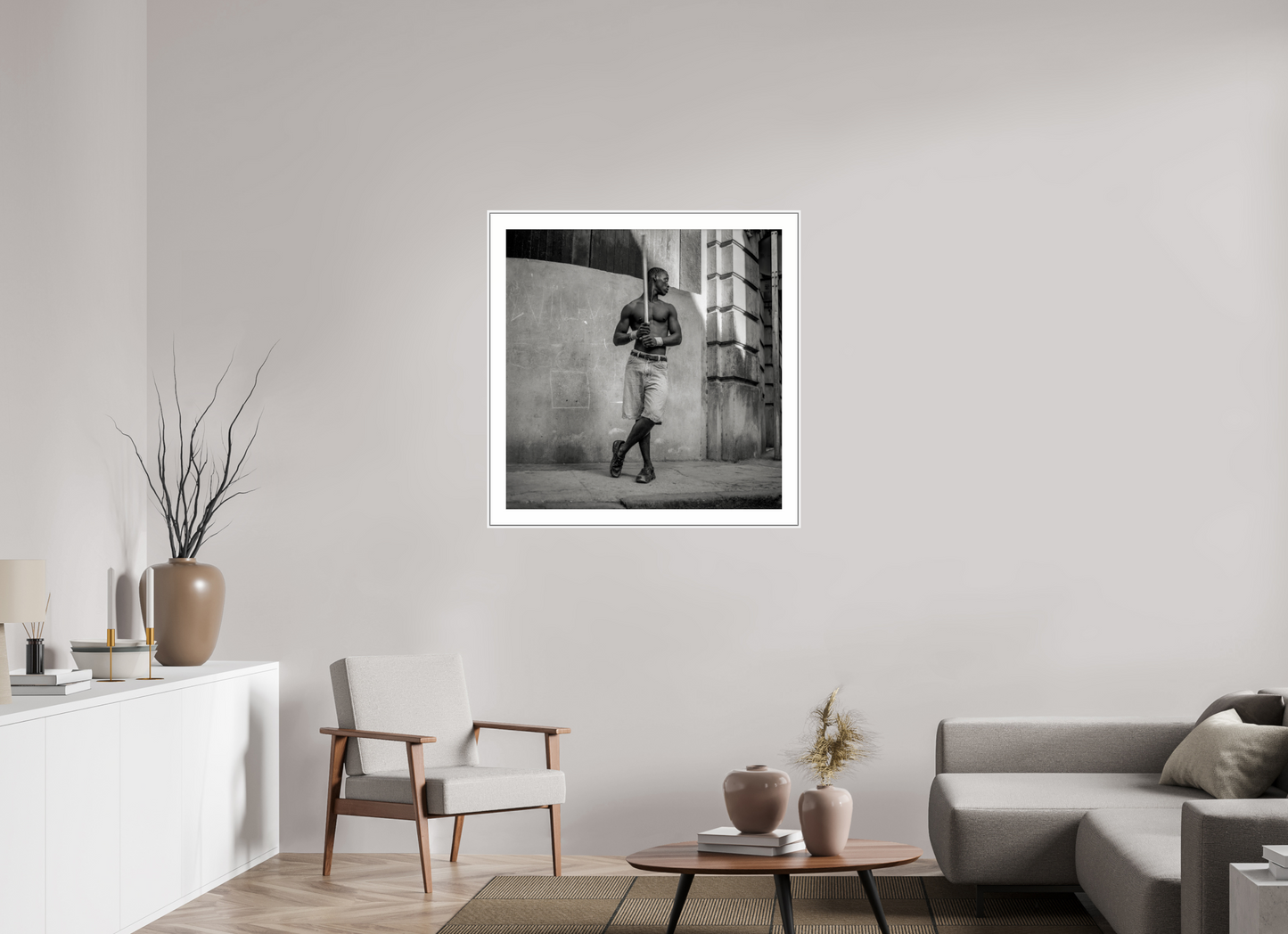 Cuban Boy Playing Stickball