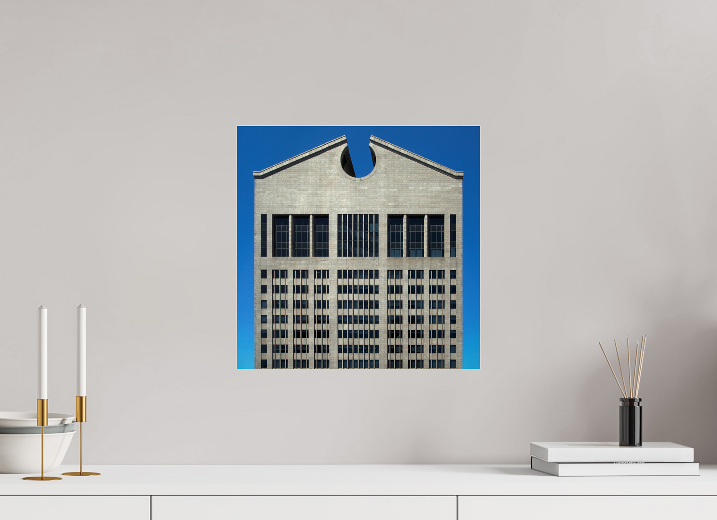 15 x 15″, Frameless Acrylic Glass The Chippendale Building