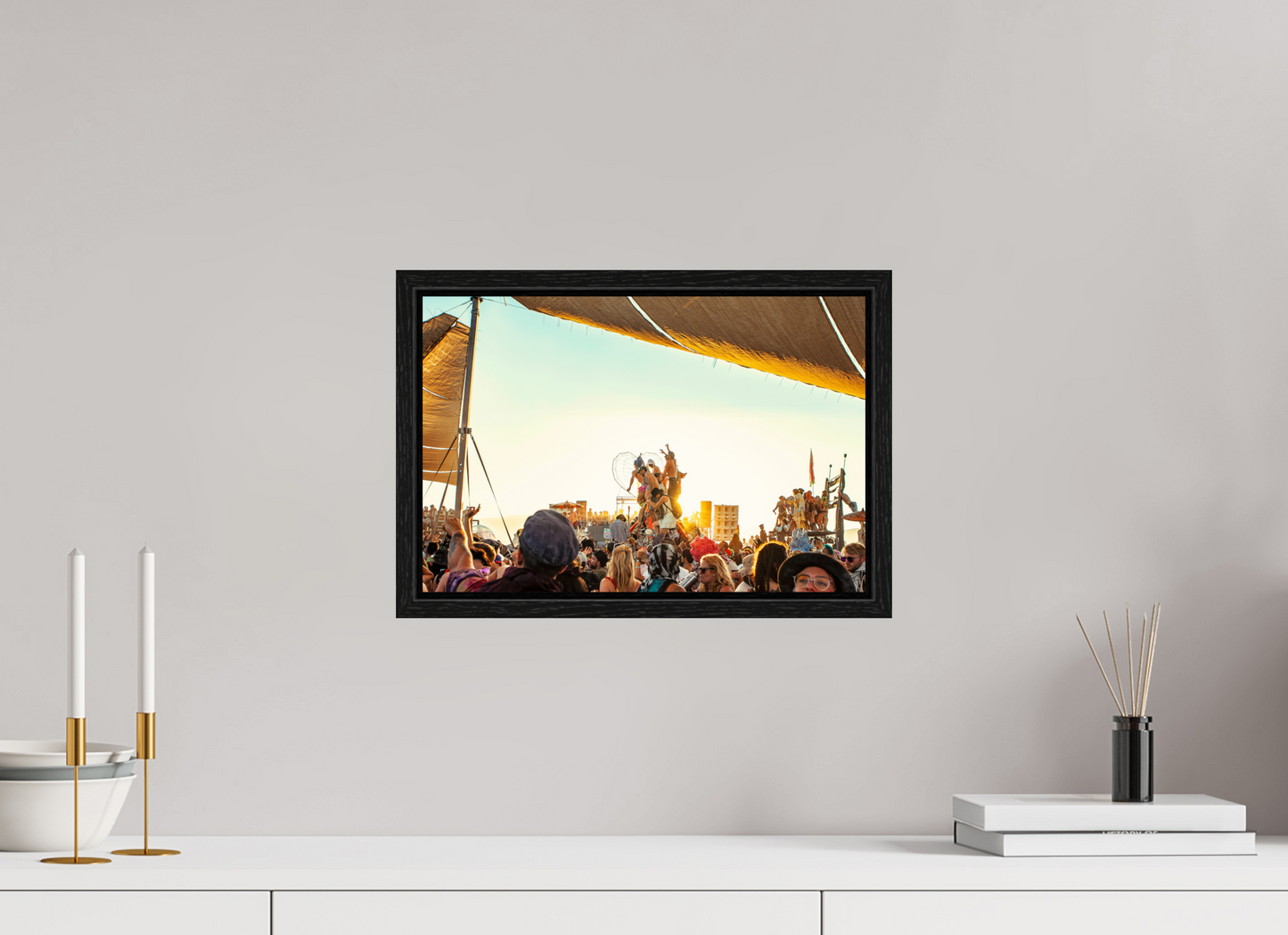 15 x 10″, Floater Frame Burning Man - Gathering