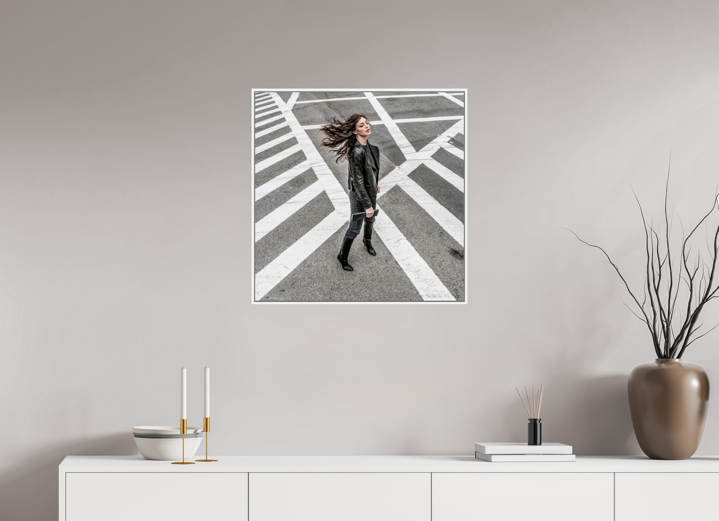 Woman at Crosswalk