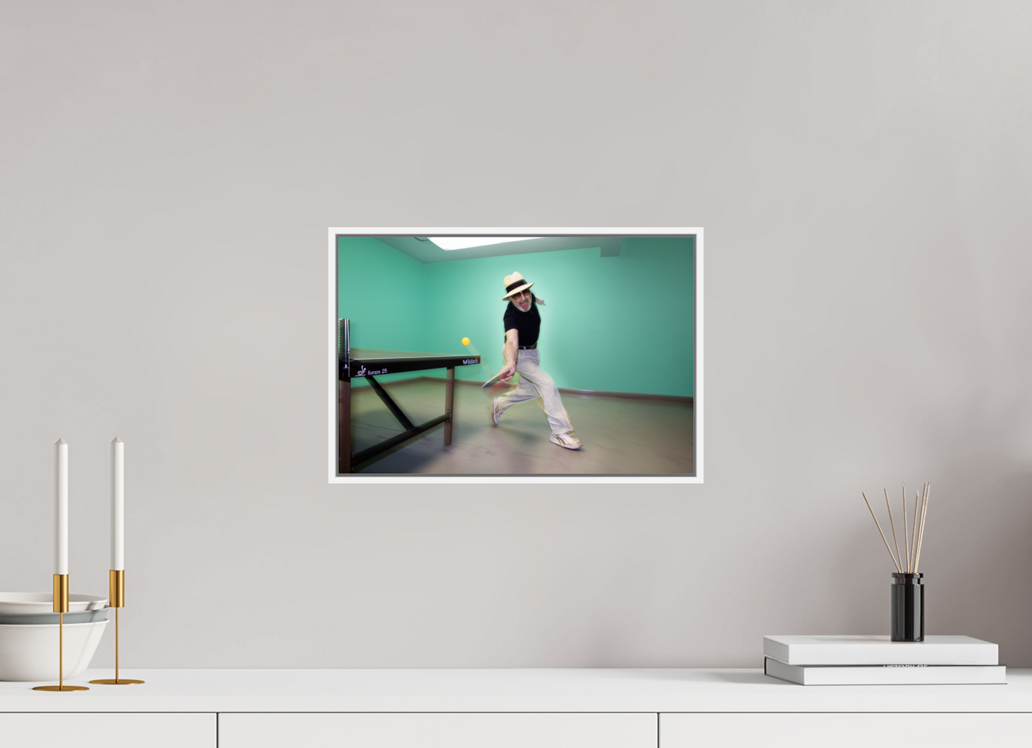 15 x 10″, White Matte Frame, No Border Marty (Supreme) Reisman