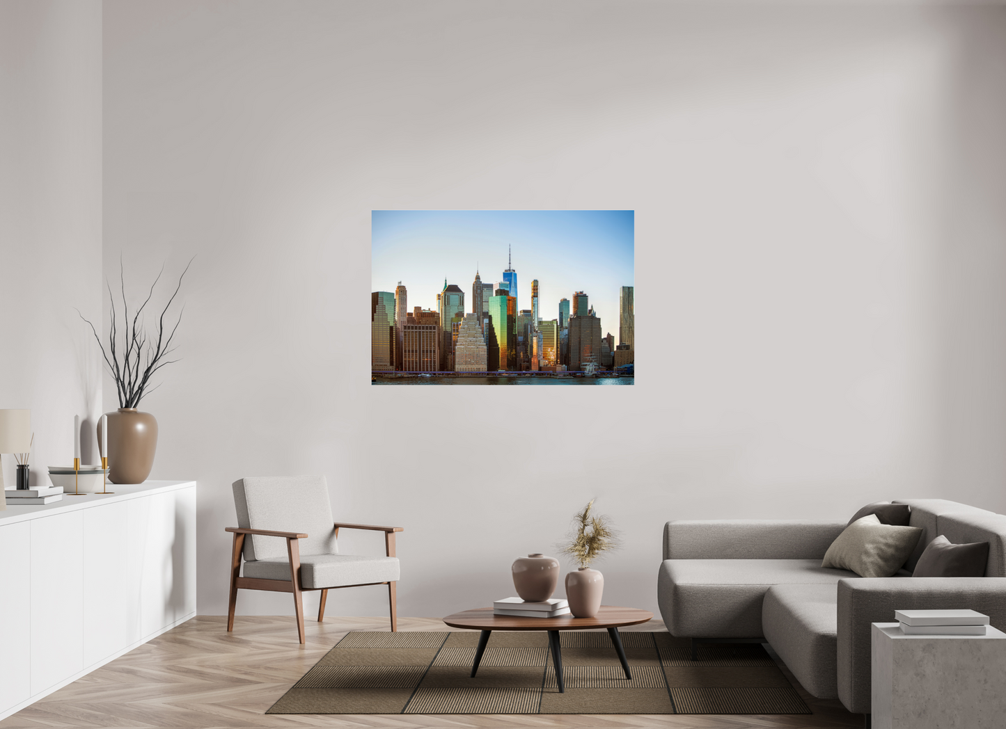 54 x 36″, Frameless Acrylic Glass Lower Manhattan