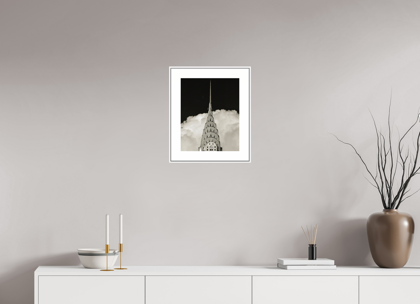 Chrysler Building Against Clouds