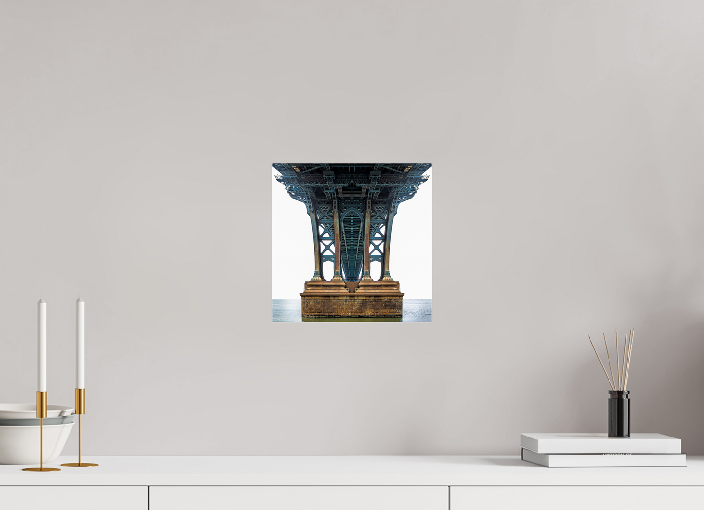 10 x 10″, Frameless Acrylic Glass Manhattan Bridge