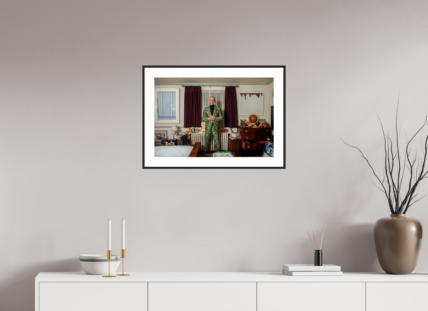 John Waters in his Bedroom