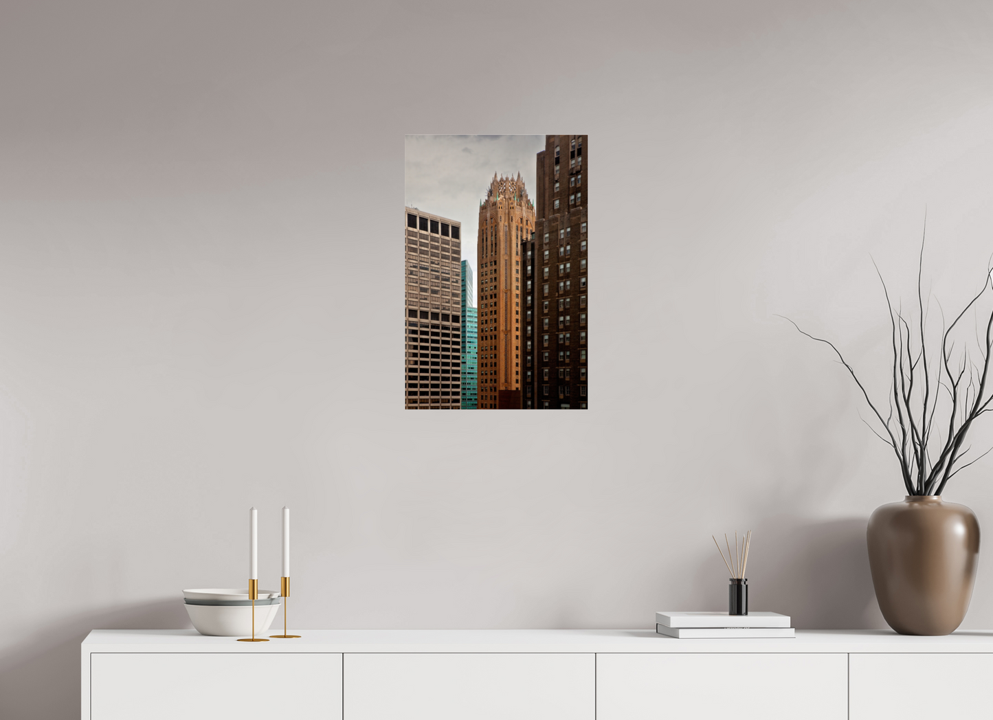 16 x 24″, Frameless Acrylic Glass General Electric Building