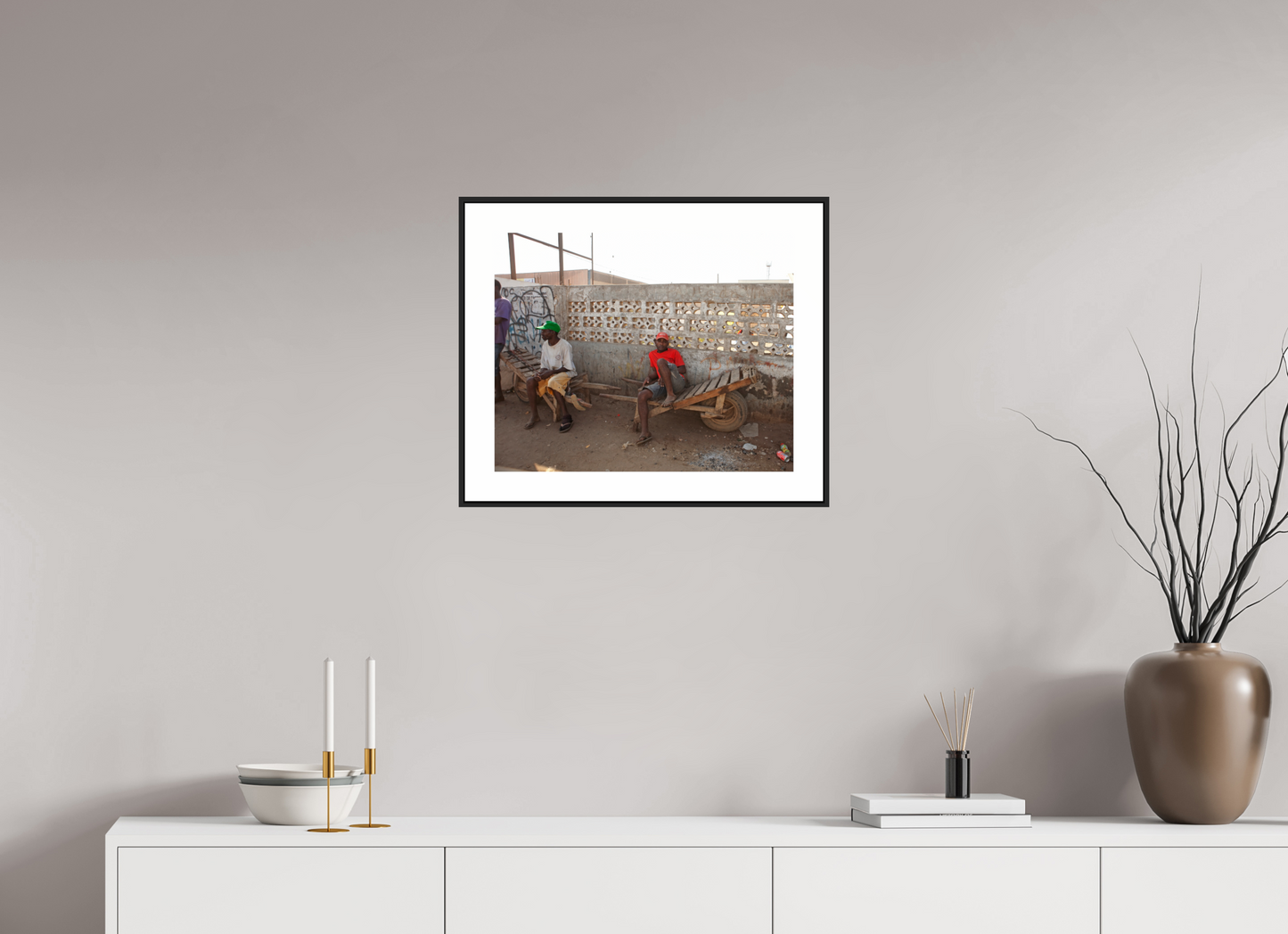 Worker in Red Shirt, Angola