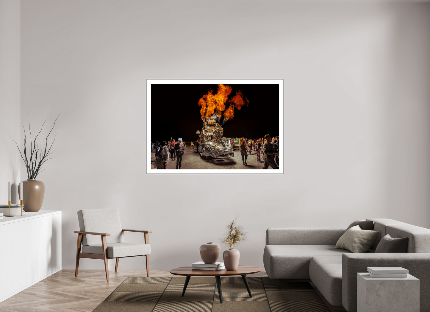 Burning Man - Art Car with Flames