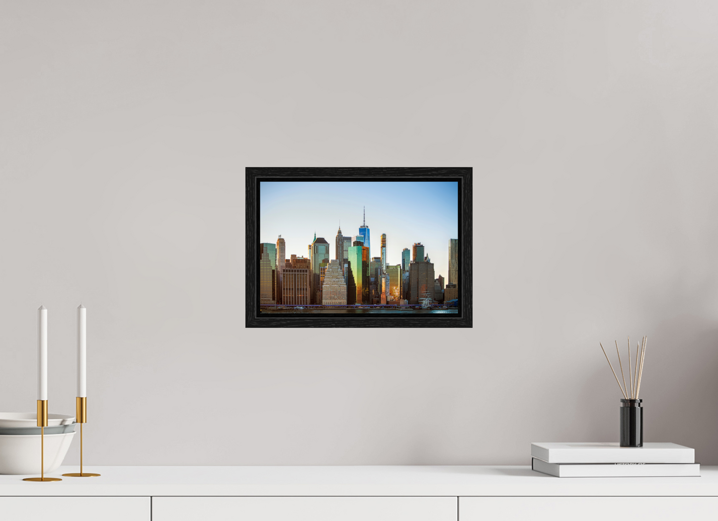 12 x 8″, Floater Frame Lower Manhattan