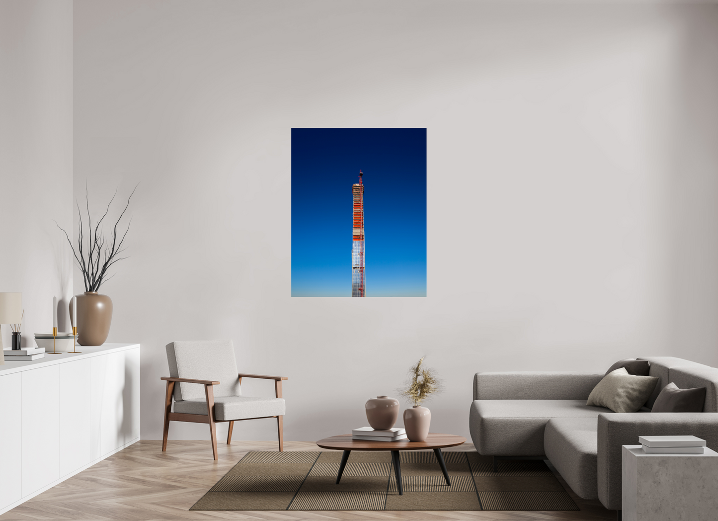 39 x 48.7″, Frameless Acrylic Glass Steinway Tower Under Construction